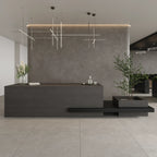 64" x 128" Basalto Anthracite Non-rectified Matte SHP 12mm Porcelain Slab - factory image 2