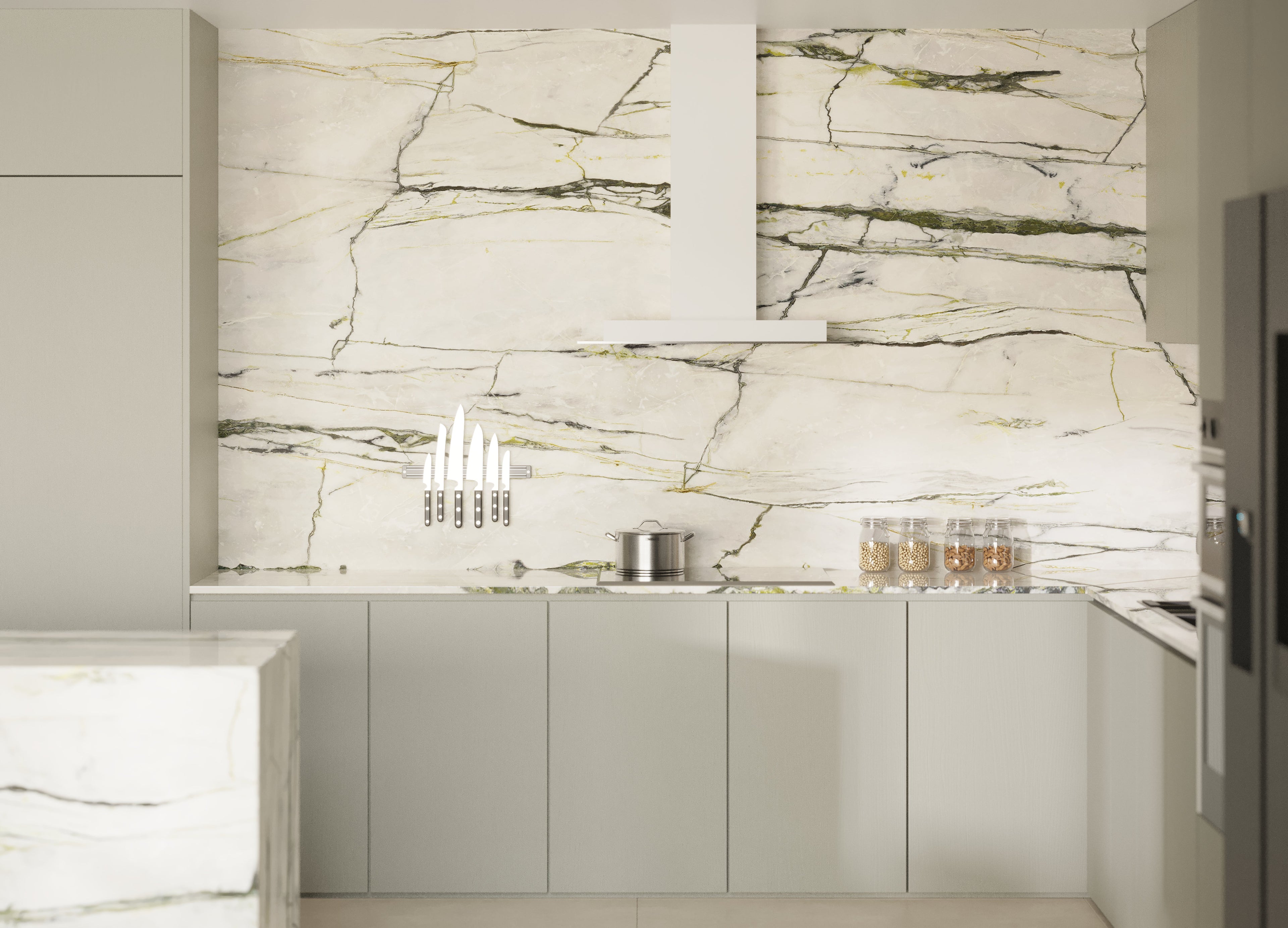 64"x 128" Emerald Green Porcelain Slab