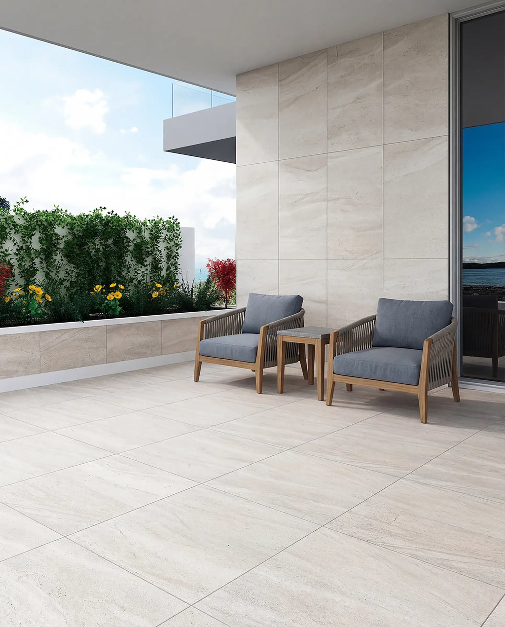24" x 48" Belize Light Gray Rectified Matte 20mm Outdoor Paver - factory image 6