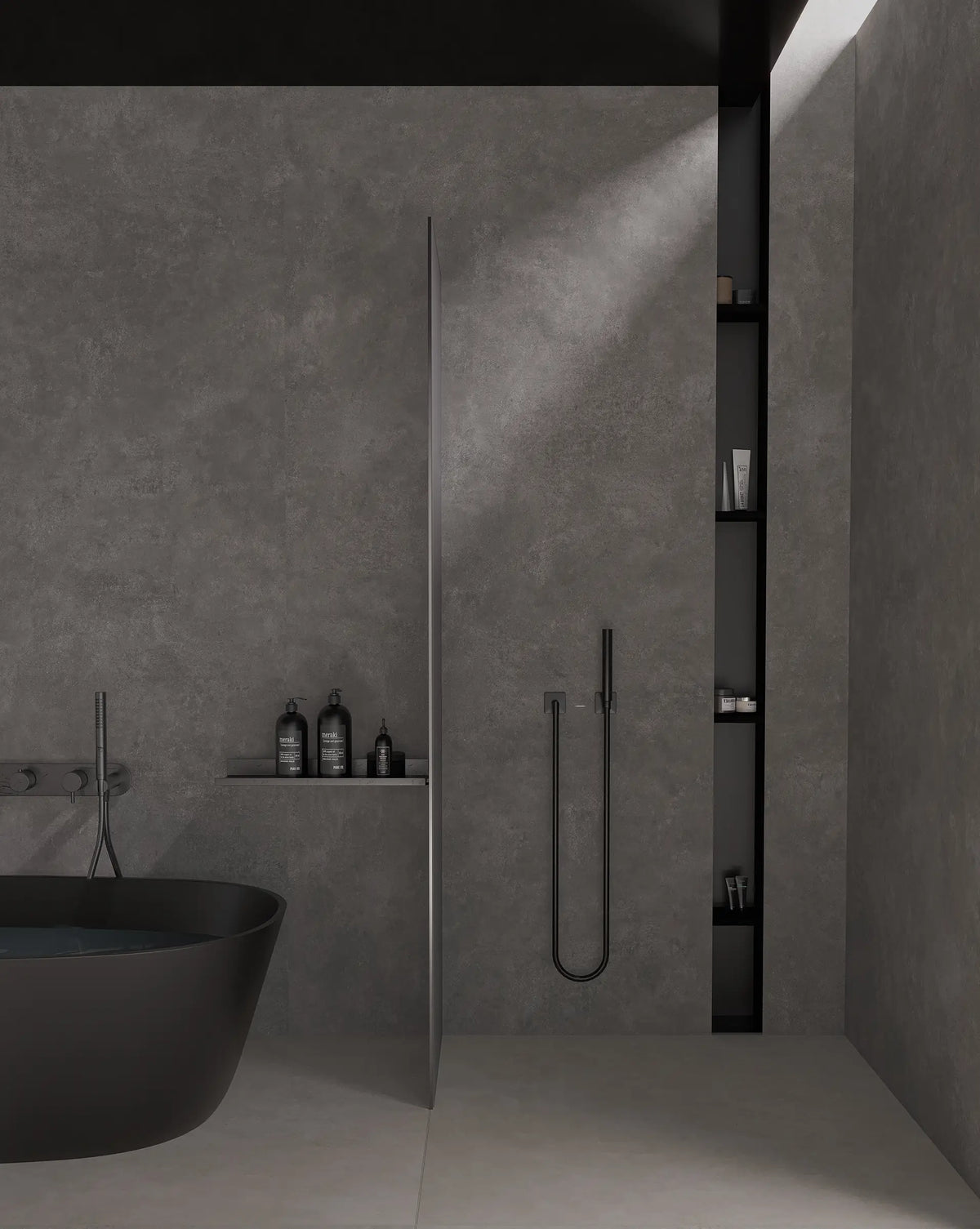 32" x 64" Vista Gray Rectified Matte 8.5mm Floor Tile - factory image 6