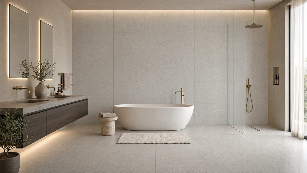 24" x 48" Essential Gray Rectified Matte DF 8mm Floor Tile - factory image 6