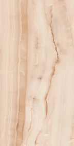 24" x 48" Opal Bone Rectified Polished Nano 8mm Floor Tile - factory image 1