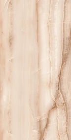 24" x 48" Opal Bone Rectified Polished Nano 8mm Floor Tile - factory image 3