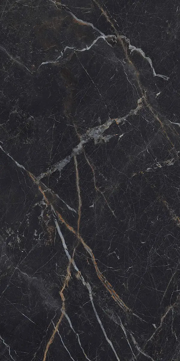 24" x 48" Cosmos Black Crystal Rectified 8mm Floor Tile - factory image 5