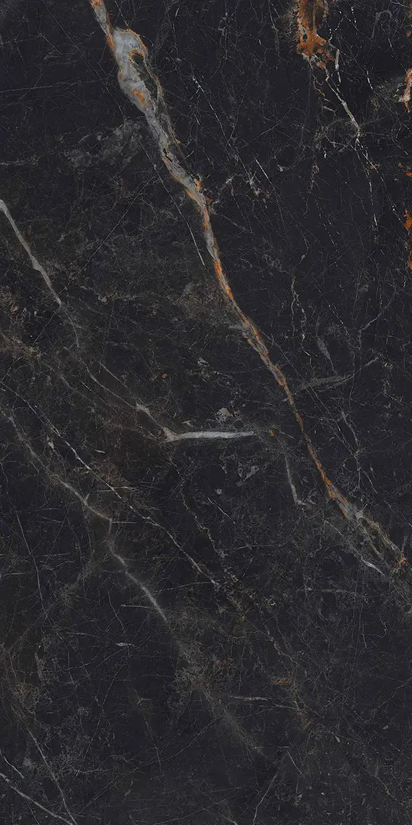 24" x 48" Cosmos Black Crystal Rectified 8mm Floor Tile - factory image 1
