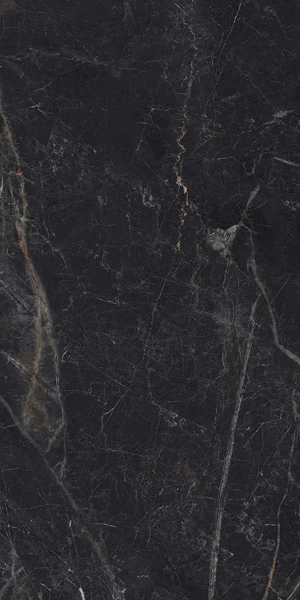 24" x 48" Cosmos Black Crystal Rectified 8mm Floor Tile - factory image 2
