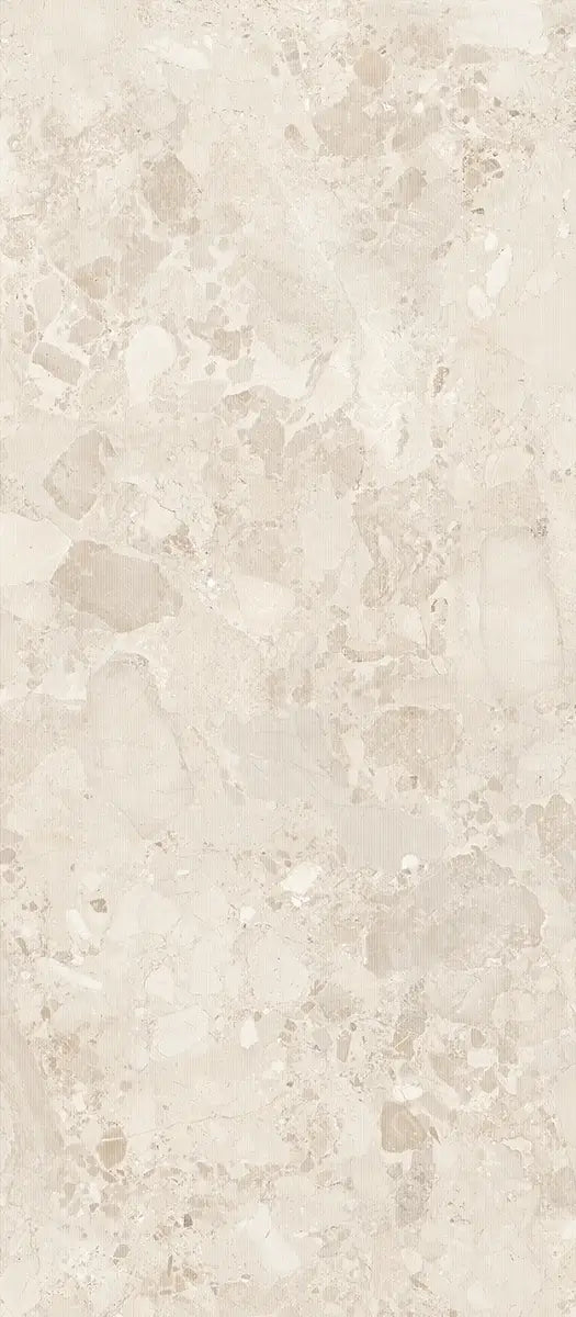48" x 110" Brera Beige Decor Rectified Matte DF 6mm Porcelain Slab - factory image 1