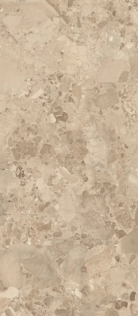 48" x 110" Brera Taupe Rectified Matte DF 6mm Porcelain Slab - factory image 2