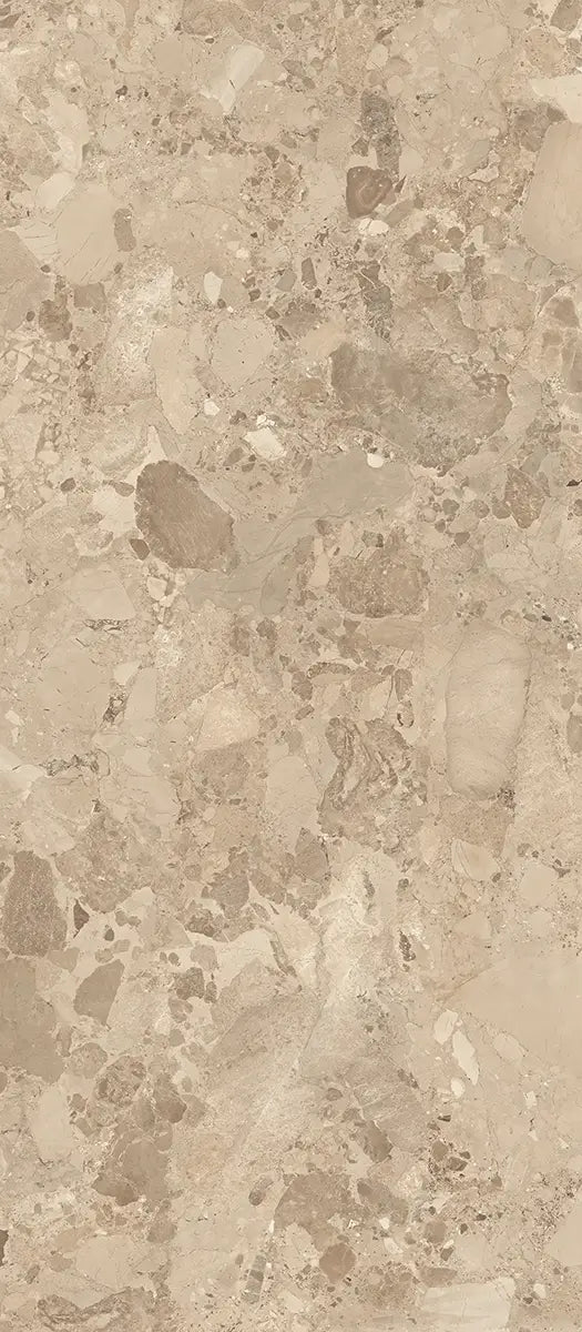 48" x 110" Brera Taupe Rectified Matte DF 6mm Porcelain Slab - factory image 3