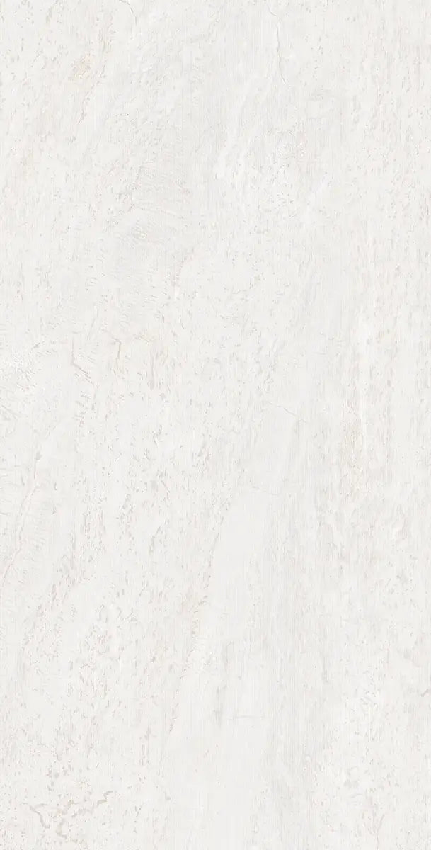 24" x 48" Linea White Decor Rectified Matte DF 8mm Floor Tile - factory image 1