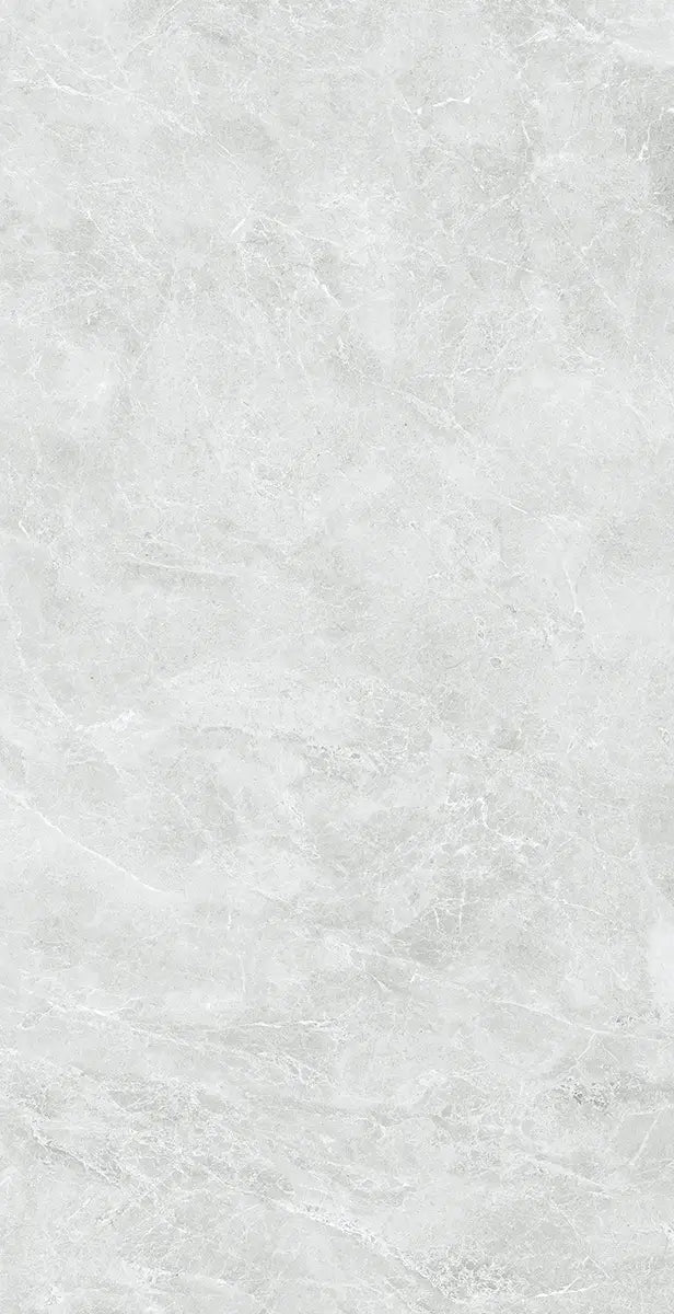 32" x 64" Swan Light Gray Rectified Polished Nano 8.5mm Floor Tile - factory image 3