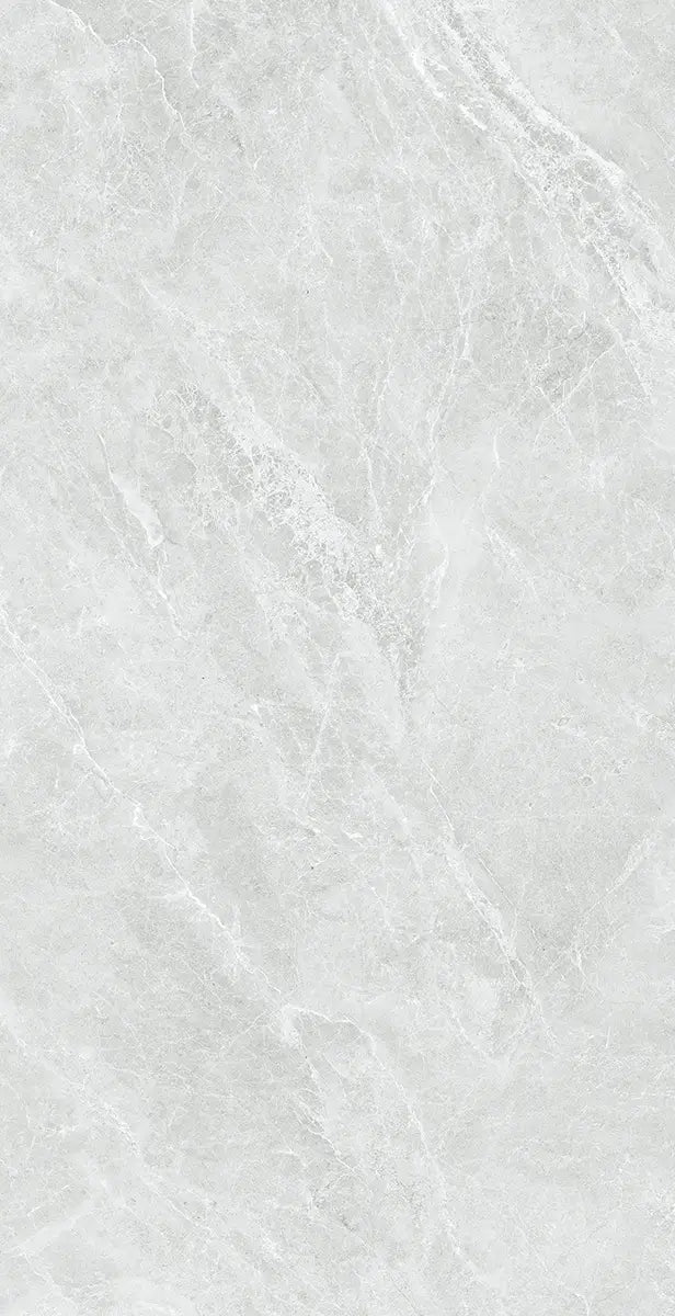 32" x 64" Swan Light Gray Rectified Polished Nano 8.5mm Floor Tile - factory image 5