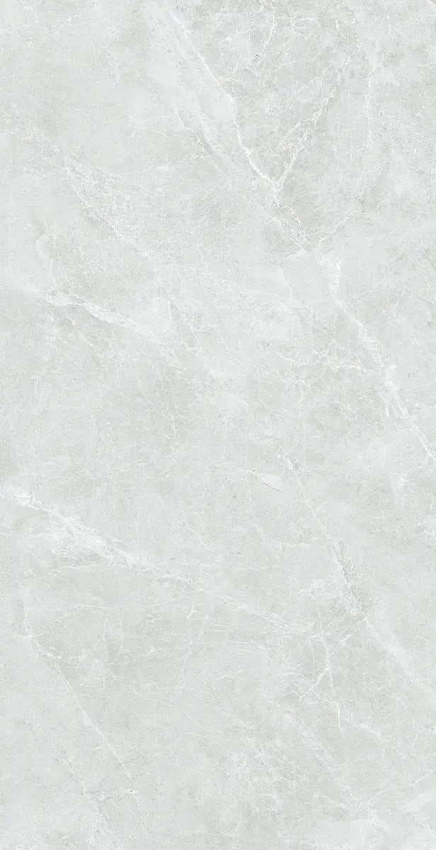 32" x 64" Swan Light Gray Rectified Polished Nano 8.5mm Floor Tile - factory image 1