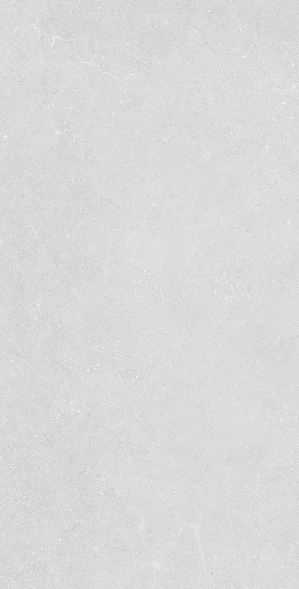 Padova White 24″ × 48″ matte porcelain tile, face 3 — white cement look