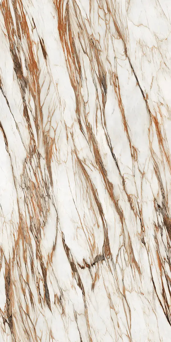 64" x 128" Dior Marble Bookmatch Non-rectified Polished 12mm Porcelain Slab - factory image 2