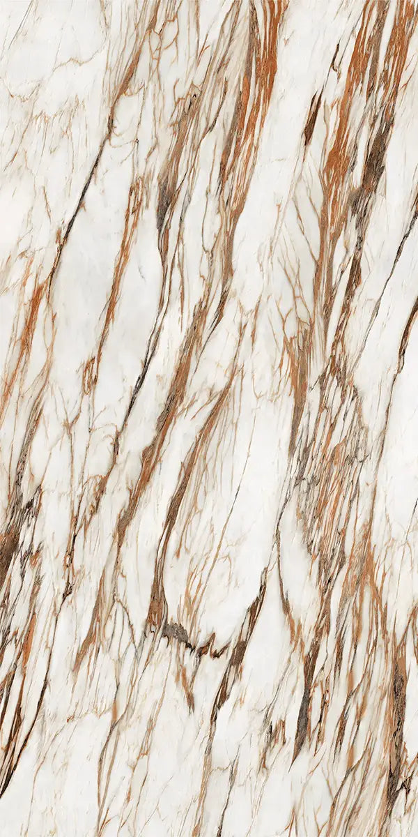 64" x 128" Dior Marble Bookmatch Non-rectified Polished 12mm Porcelain Slab - factory image 1