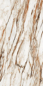 64" x 128" Dior Marble Bookmatch Non-rectified Polished 12mm Porcelain Slab - factory image 1