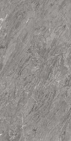 64" x 128" Argento Gray Non-rectified Matte DF 12mm Porcelain Slab - factory image 1