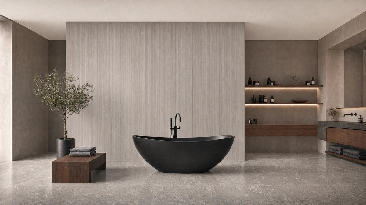 24" x 48" Meteora Rectified Matte 8mm Floor Tile - factory image 6