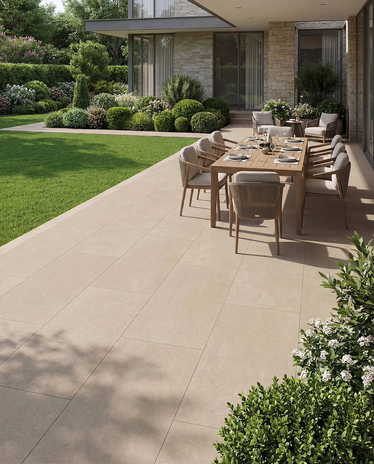32" x 64" Infinity Marfil Rectified Matte 8.5mm Floor Tile - factory image 6