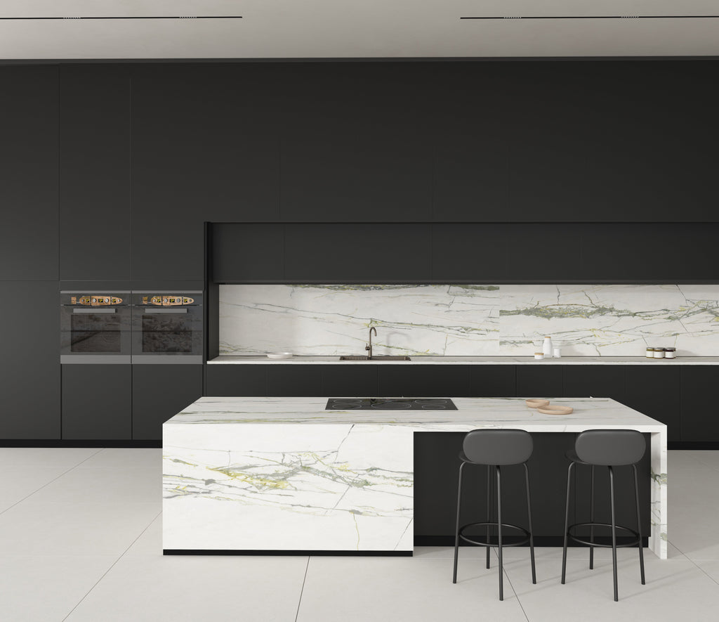 64"x 128" Emerald Green Porcelain Slab