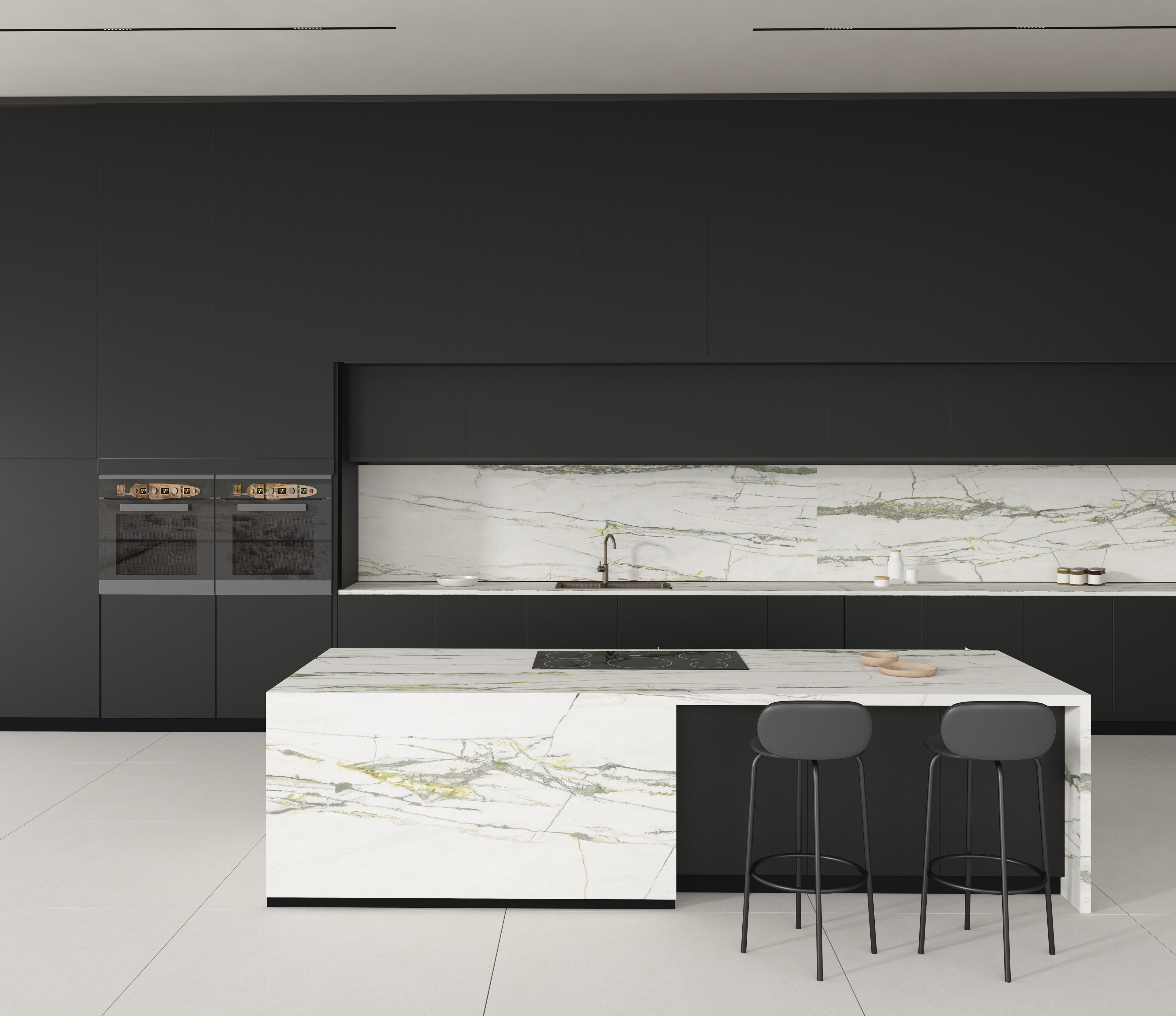 64"x 128" Emerald Green Porcelain Slab