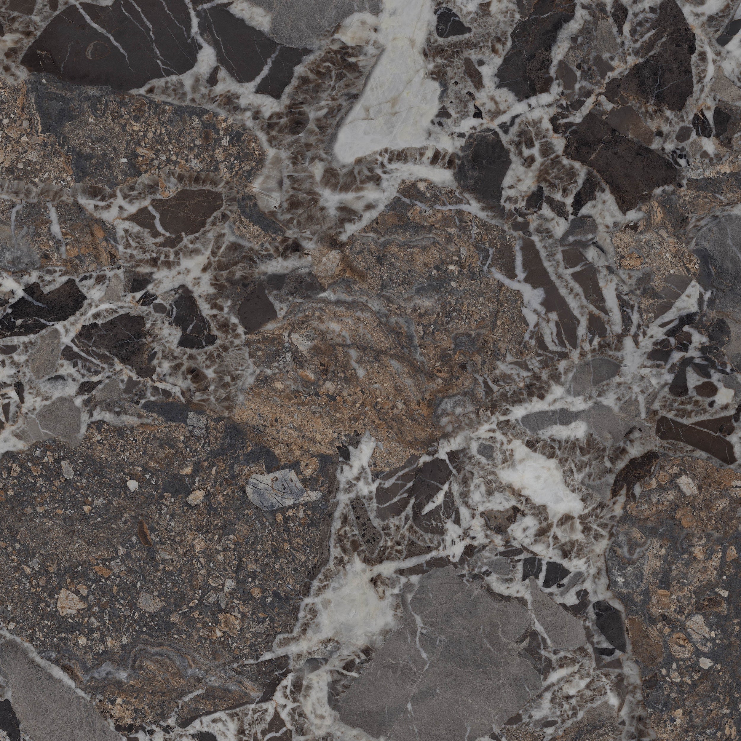 64"x 128" Grainstone Brown Porcelain Slab