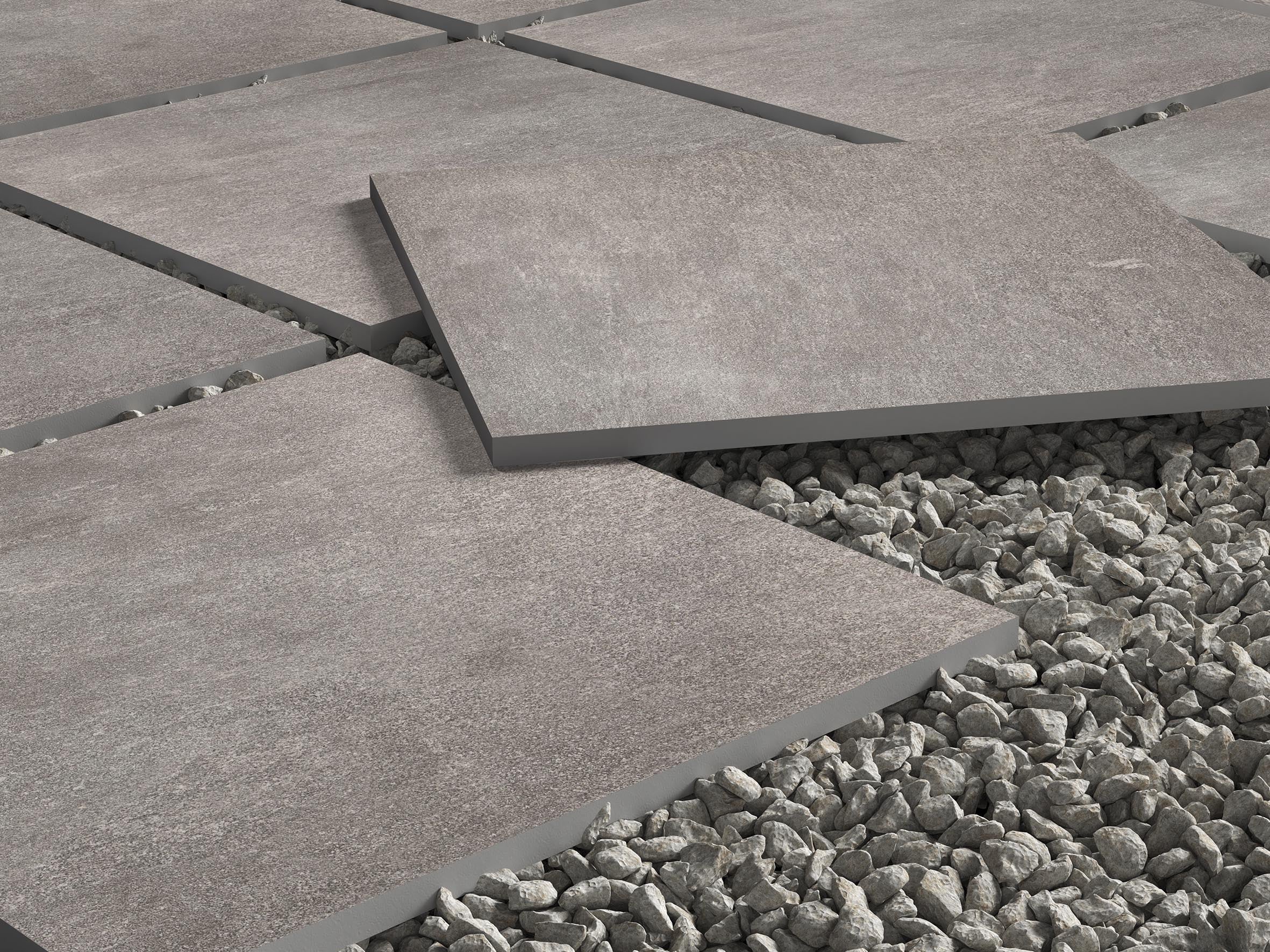 24"x24" Leonardo Gray Rectified Matte 20mm Outdoor Porcelain Paver