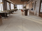 48"x48" Octavia Bone Rectified Matte Porcelain Tile
