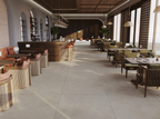 48"x48" Octavia Bone Rectified Matte Porcelain Tile