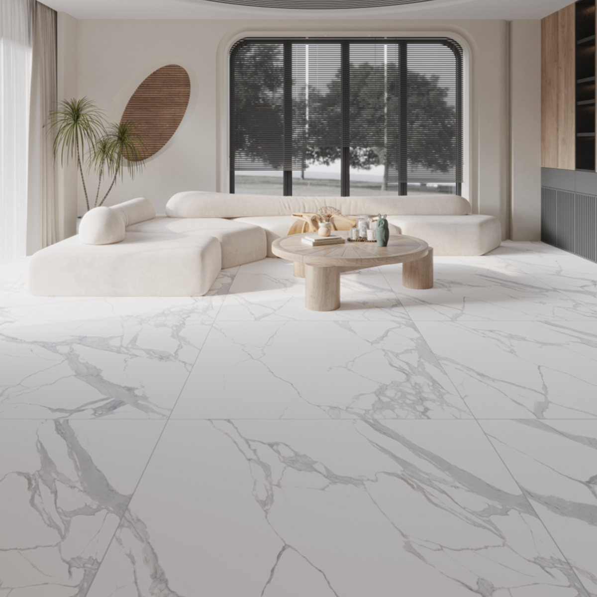 48"x48" Statu Matte Rectified Porcelain Tile