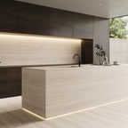 64"x 128" Travertine Porcelain Slab