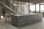64" x 128" Argento Gray Non-rectified Matte DF 12mm Porcelain Slab - factory image 2