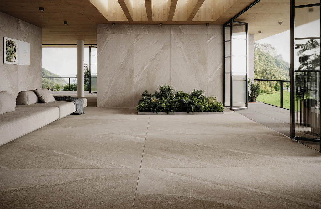 24" x 48" Luton Beige Rectified Matte 8mm Floor Tile - factory image 6