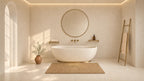 24" x 48" Luce Bone Rectified Matte DF 8mm Floor Tile - factory image 6