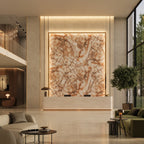 32" x 64" Ambra Rectified Polished Nano Floor Tile - factory image 6