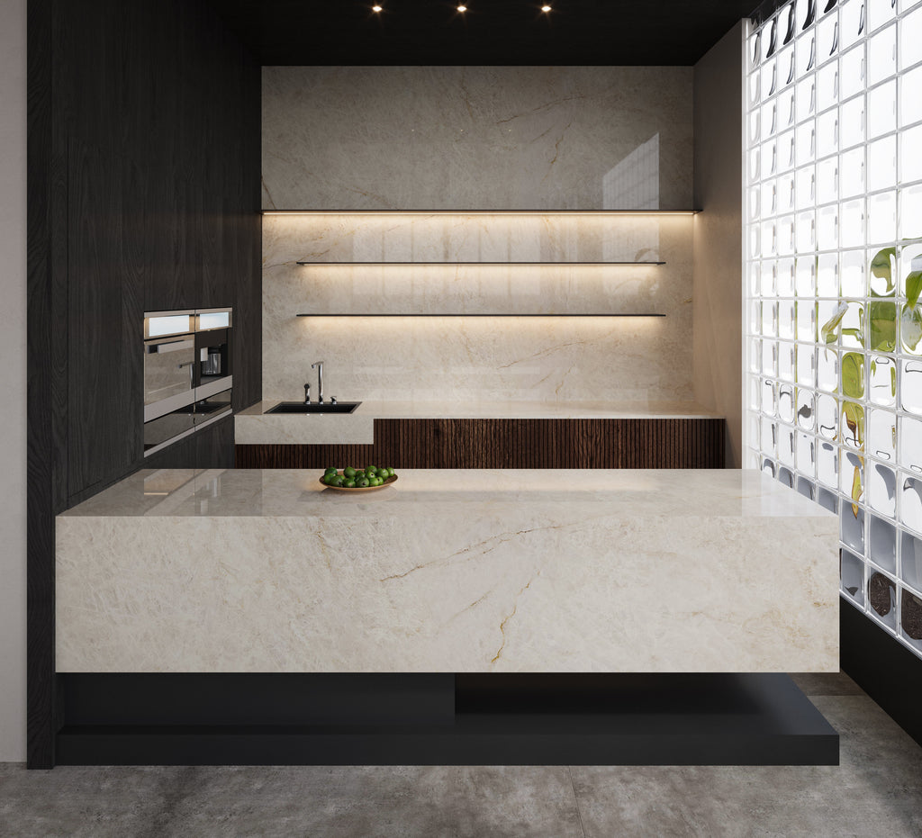 64"x 128" Crystal Luxor Porcelain Slab