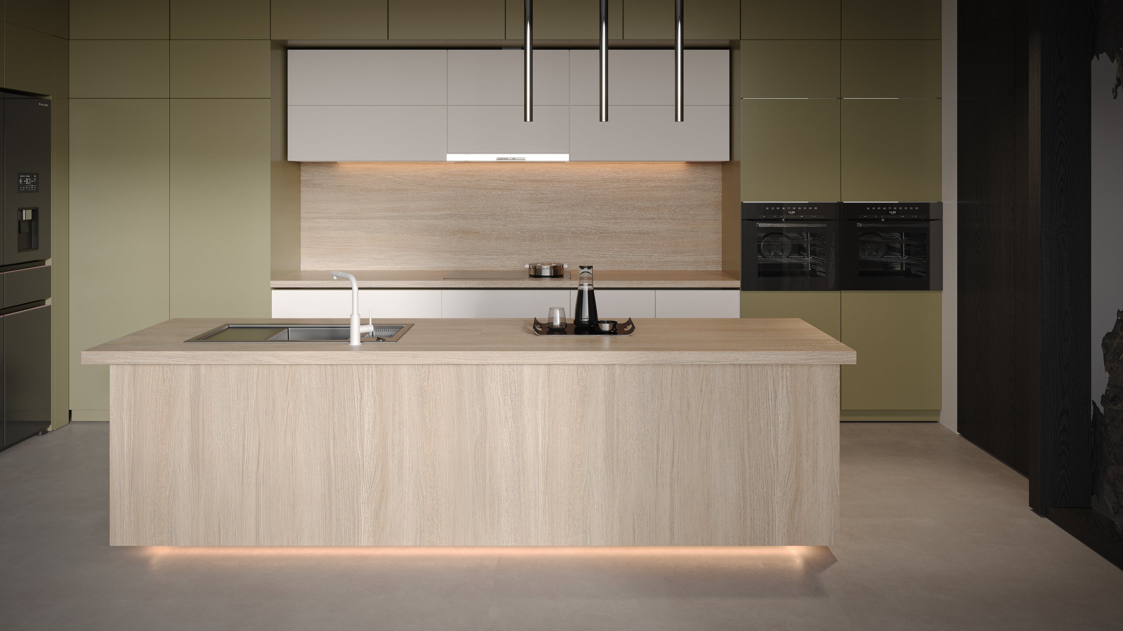 64"x 128" Palmwood Natural Porcelain Slab