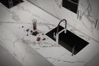 64"x 128" Invisible White Porcelain Slab