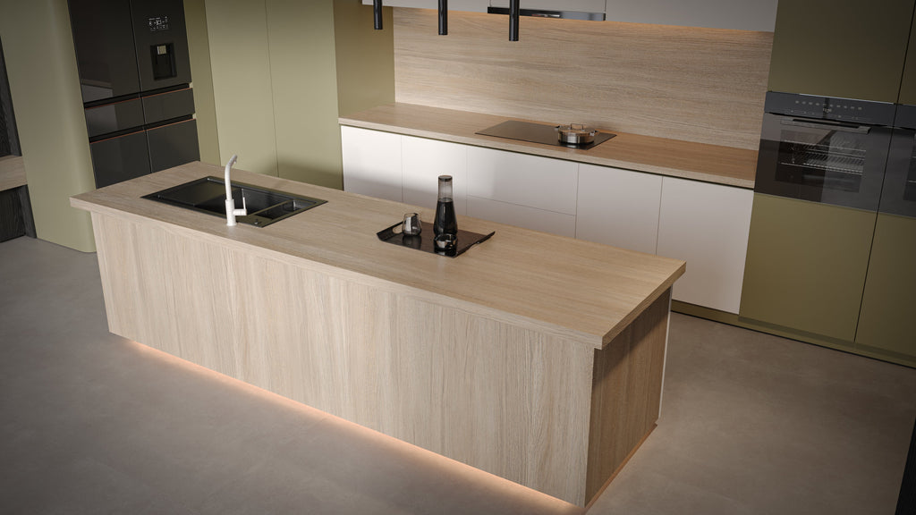64"x 128" Palmwood Natural Porcelain Slab