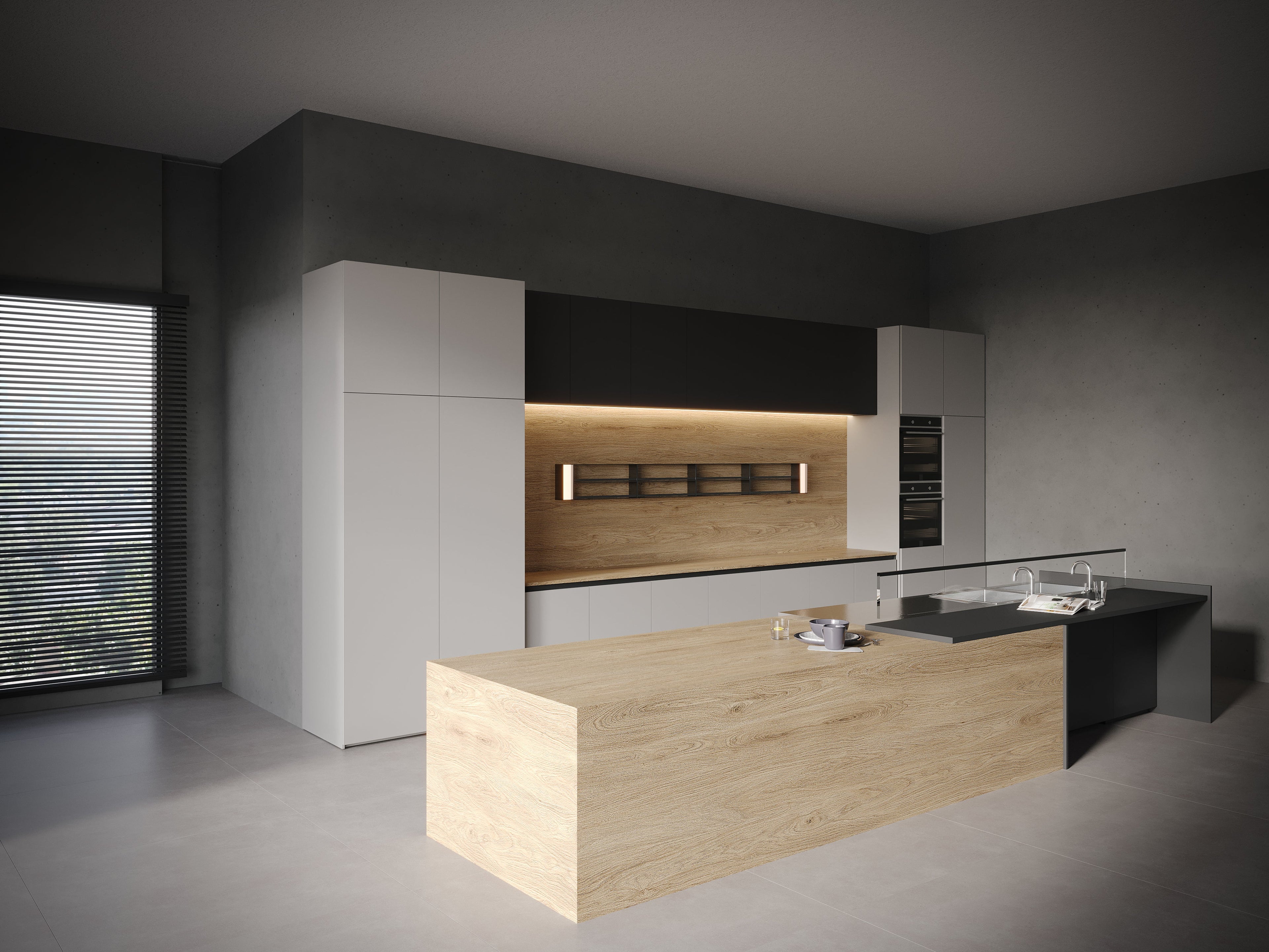 64"x 128" Crosswood Oak Porcelain Slab