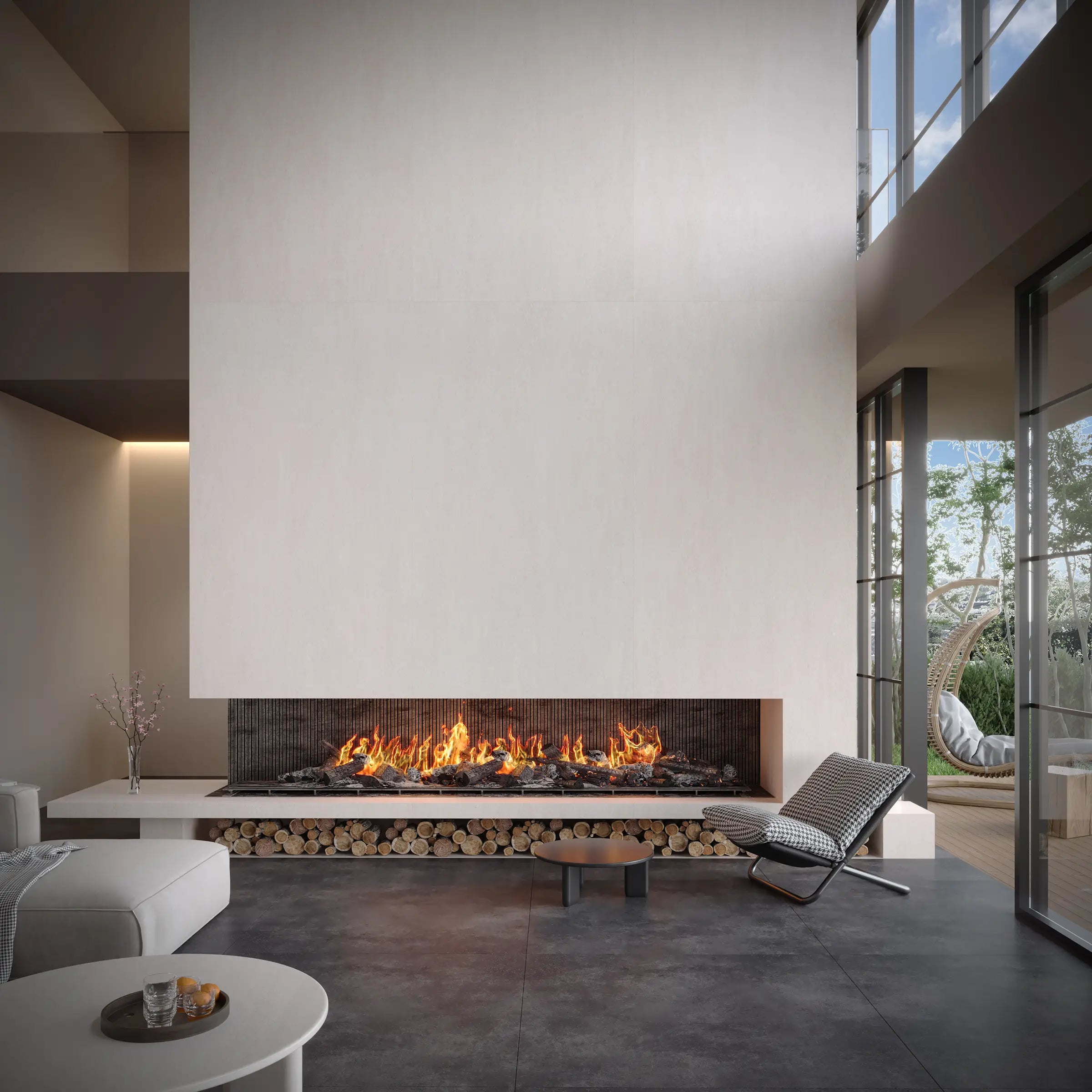 24" x 24" Padova Bone Rectified Matte 8mm Floor Tile - factory image 6