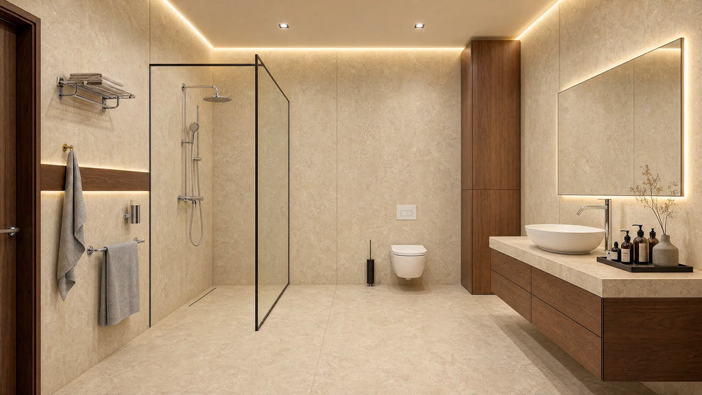 48" x 48" Pura Cross Ivory Rectified Matte SHP 8.5mm Floor Tile - factory image 6