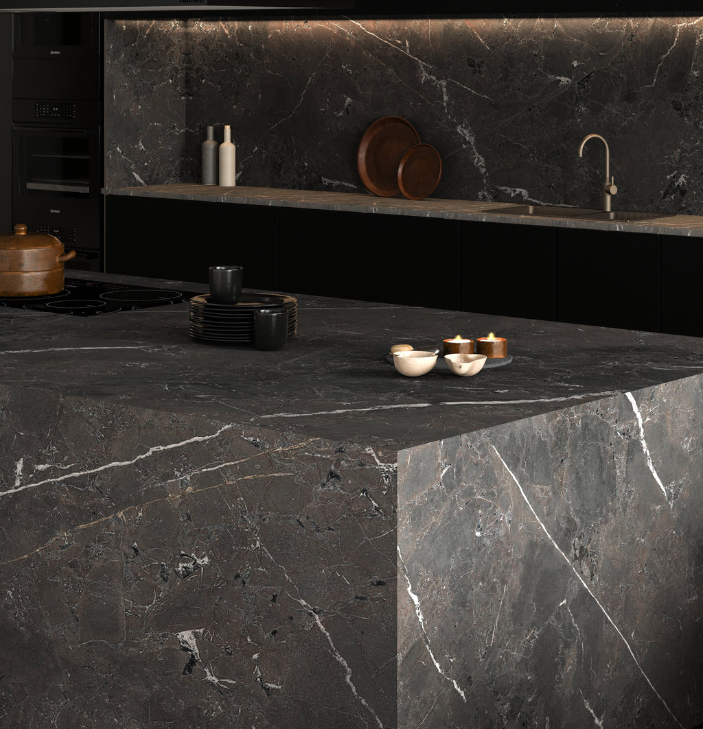 64"x 128" Egean Brown Porcelain Slab