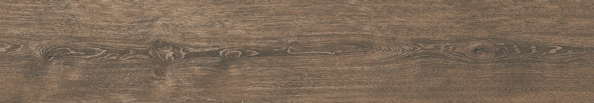 8" x 48" Dendro Walnut Rectified — factory tile face