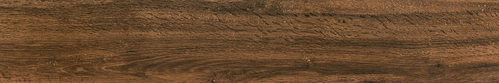 8" x 48" Rovere Matte Brown Rectified — factory tile face