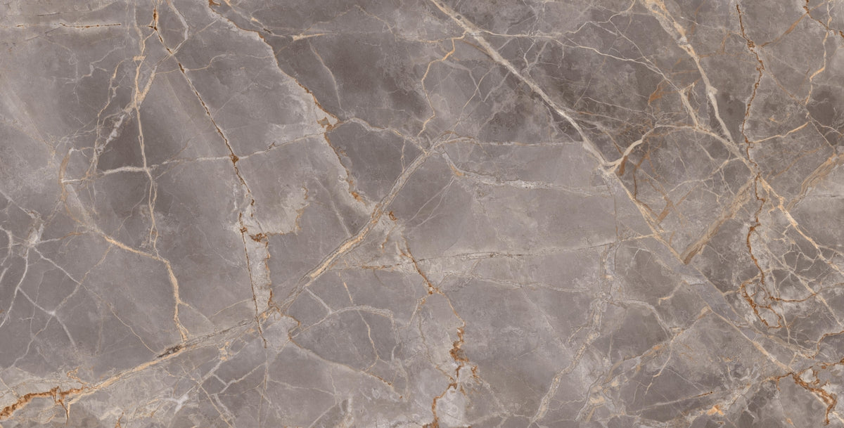 64" x 128" Tobacco Gold Parlak 12 mm — factory tile face