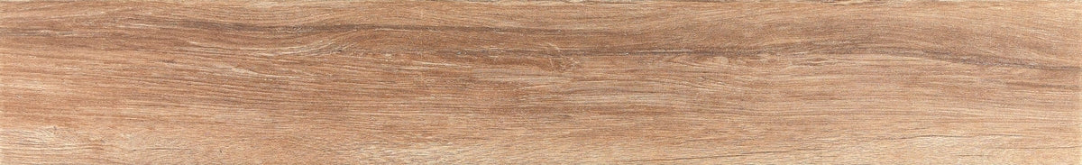 8" x 48" Taiga Teak Rectified — factory tile face