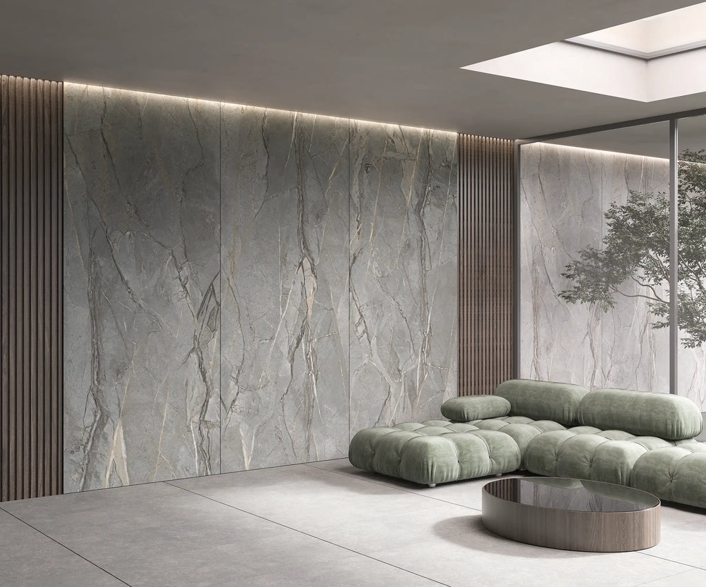 24" x 48" Sierra Gray Rectified Matte 8mm Floor Tile - factory image 6