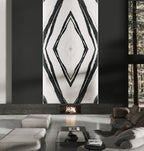 64"x 128" Panda White Bookmatch Porcelain Slabs